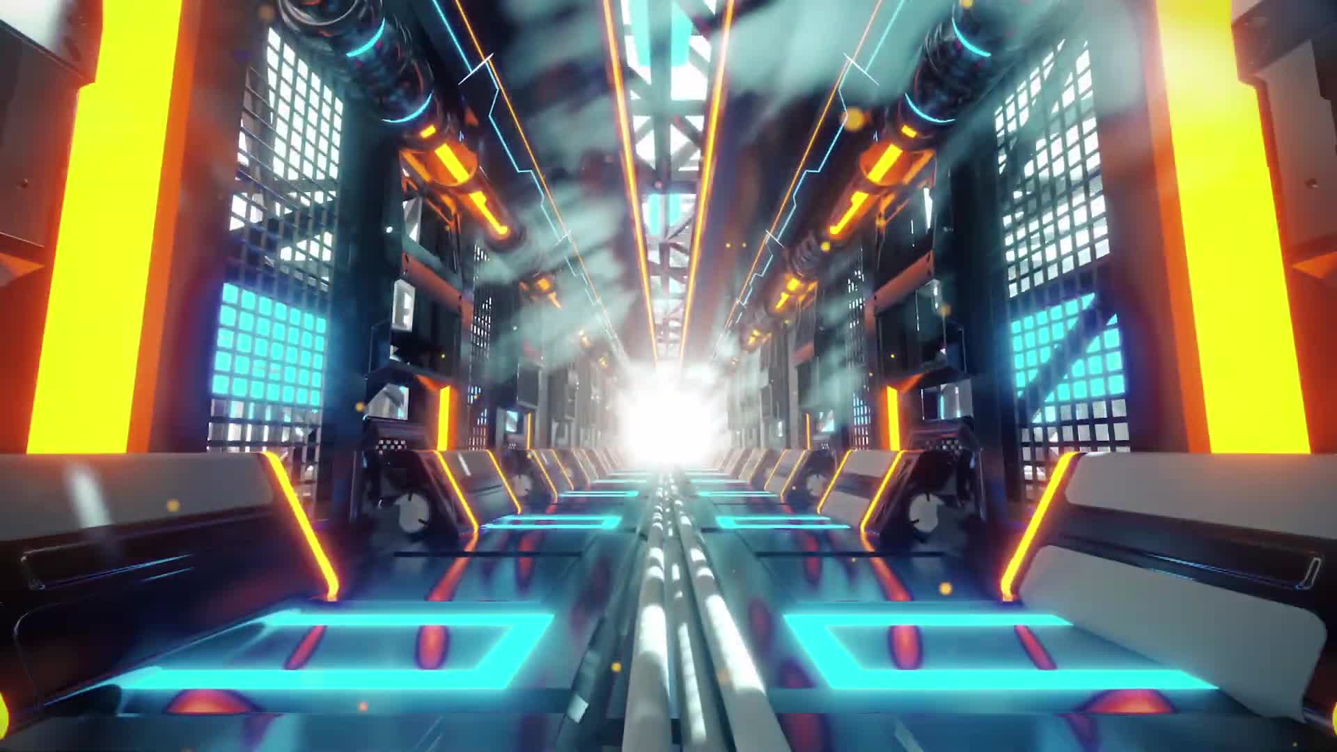 HD Video Corridor Vj Video Loop Video Background