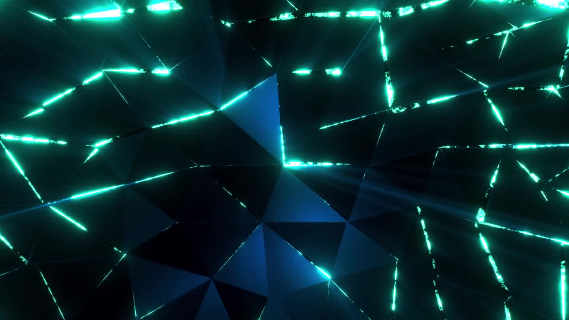 Geometric Bright Neon Triangular Video Live Wallpaper