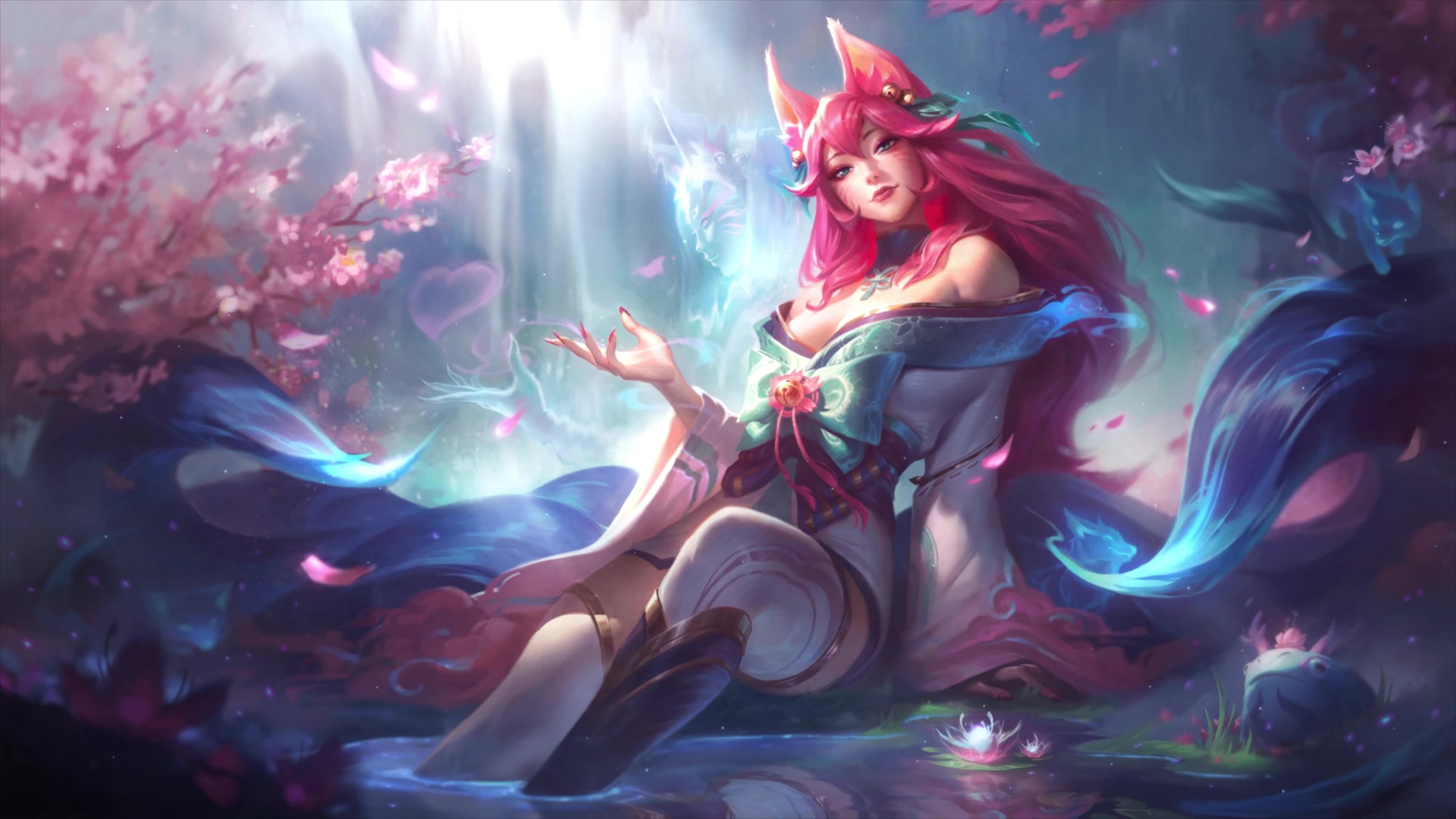 4K PC Spirit Blossom Ahri League Of Legends Live Wallpaper