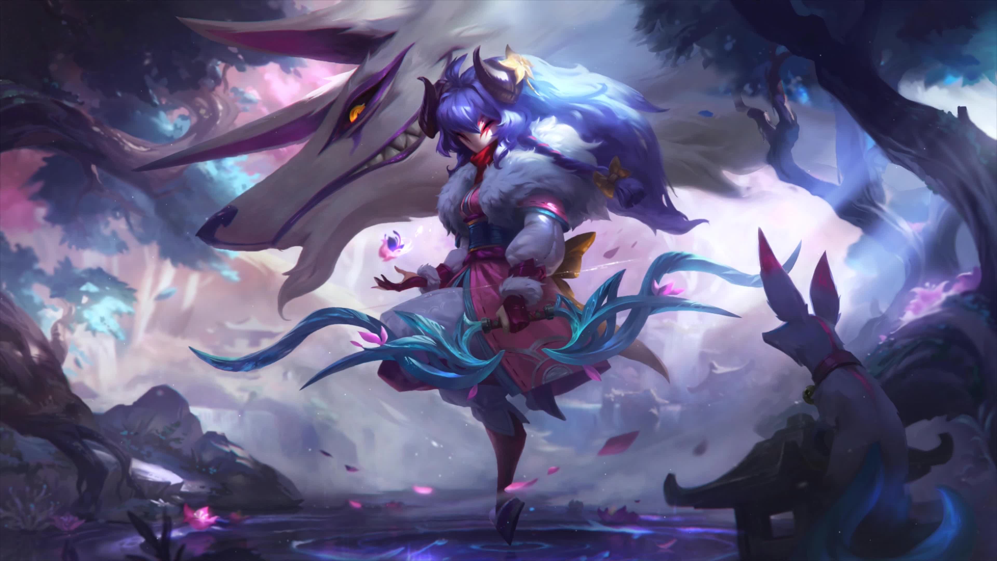 4K PC Spirit Blossom Kindred League Of Legends Live Wallpaper