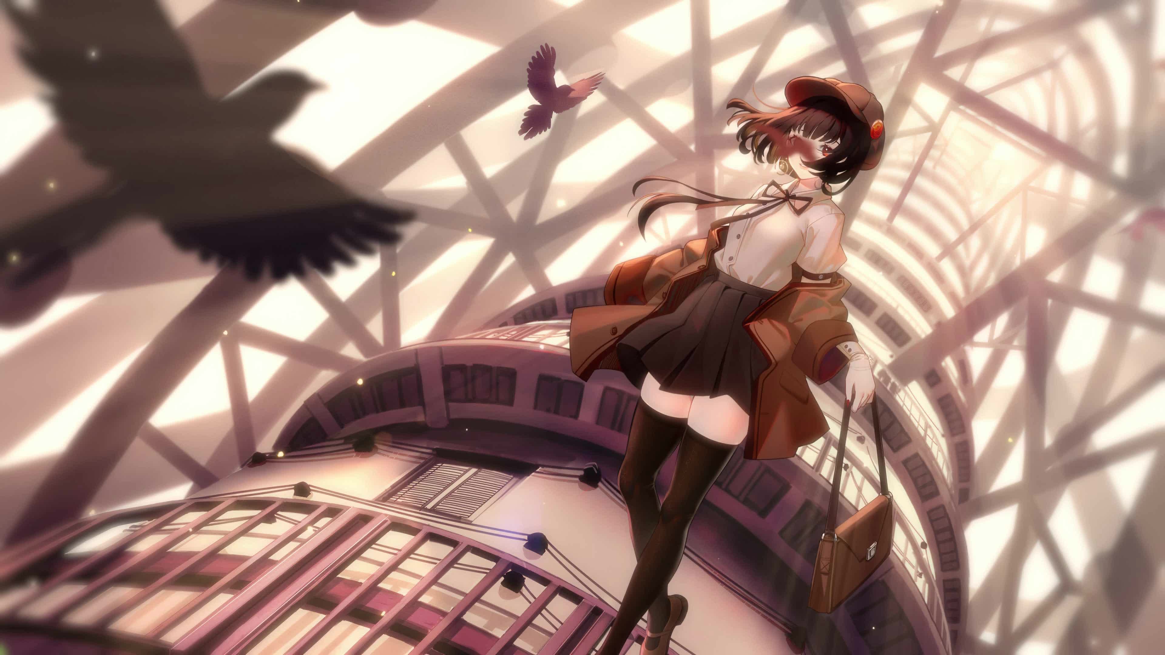 PC Anime Low Gravity Girl Live Wallpaper