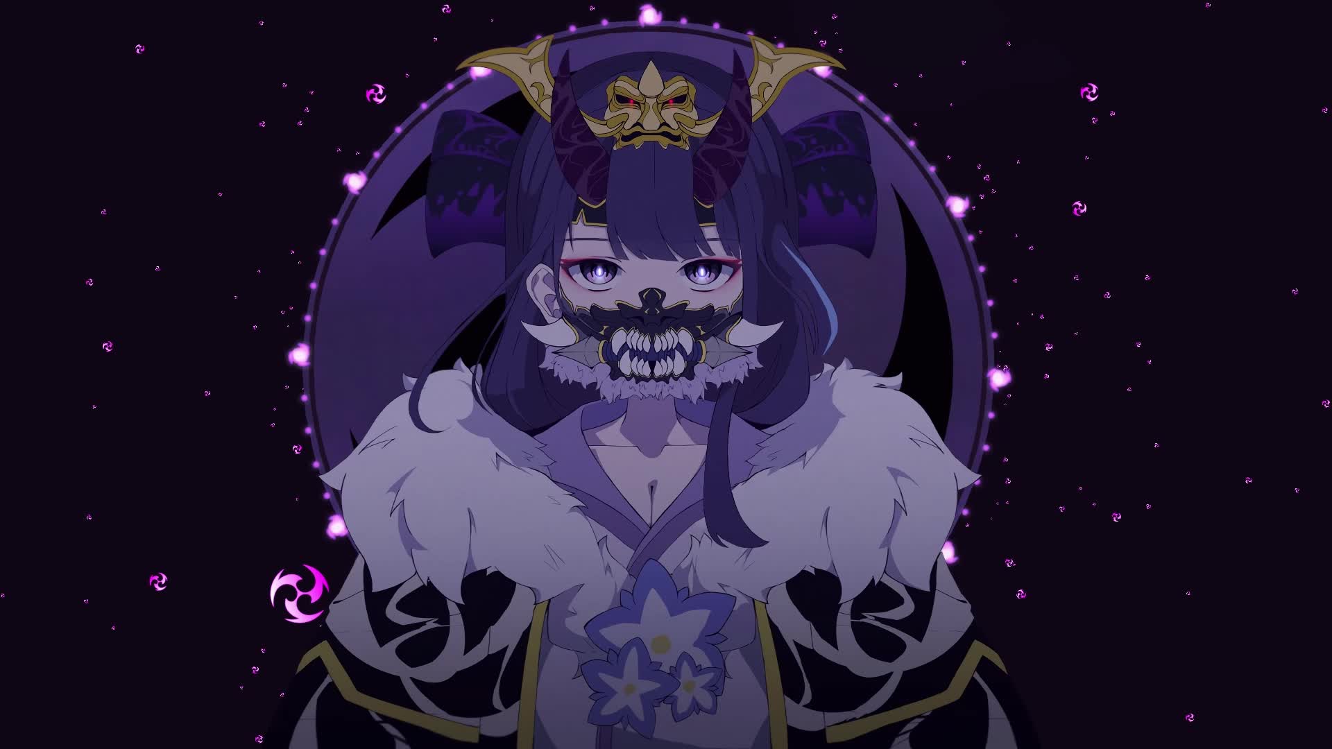 PC Anime Oni Mask Raiden Shogun Live Wallpaper