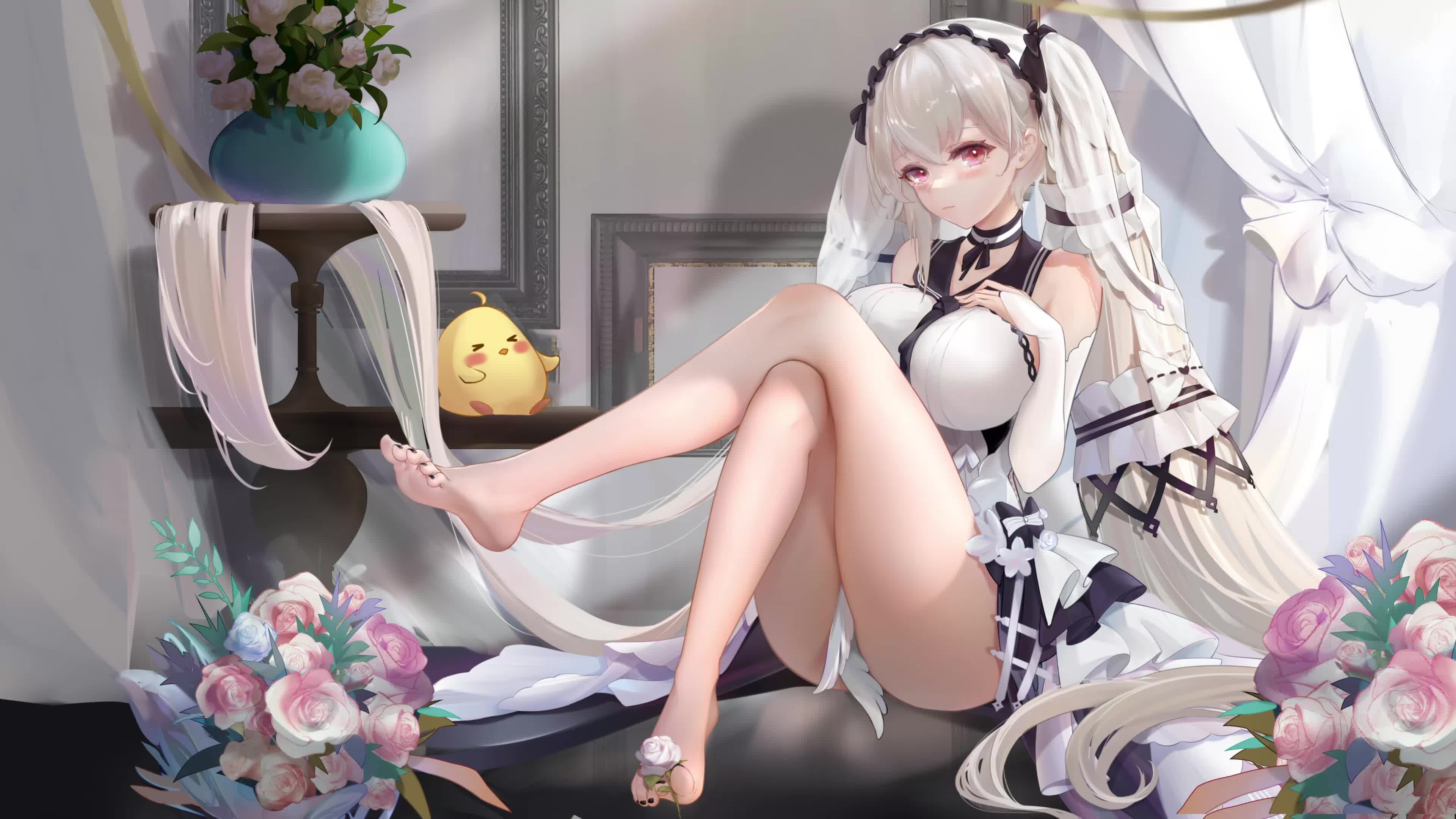 PC Anime Wedding Dress Live Wallpaper