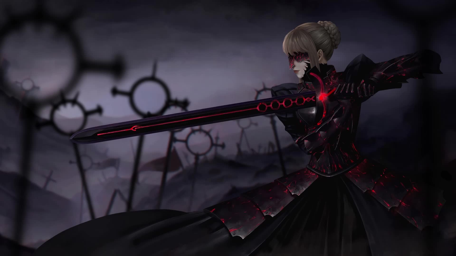 PC HD Saber Alter Endgame Live Anime Wallpaper