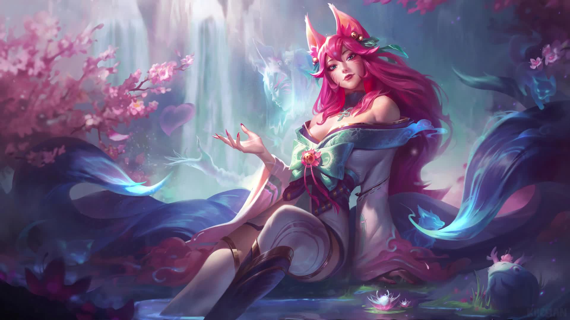 PC HD Spirit Blossom Ahri Live Anime Wallpaper