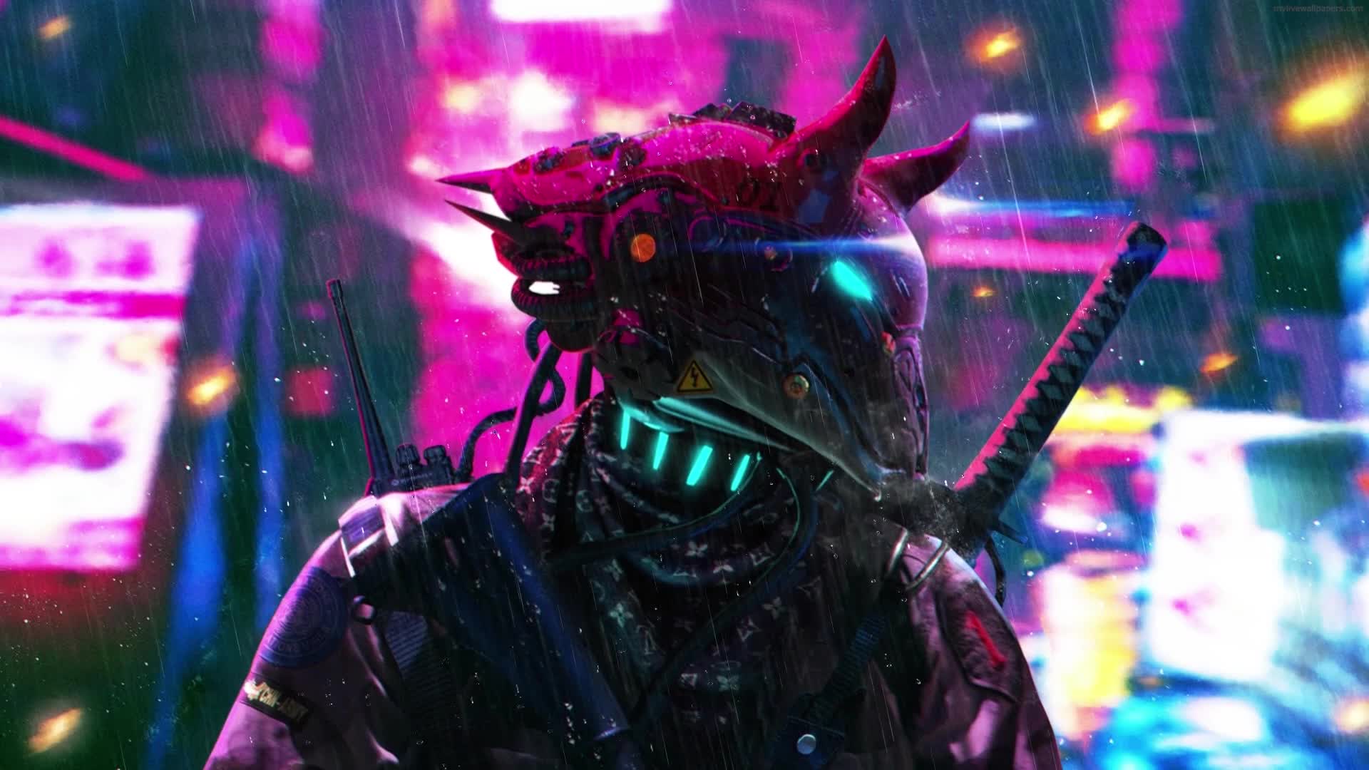 PC Desktop Cyberpunk Demon Live Wallpaper