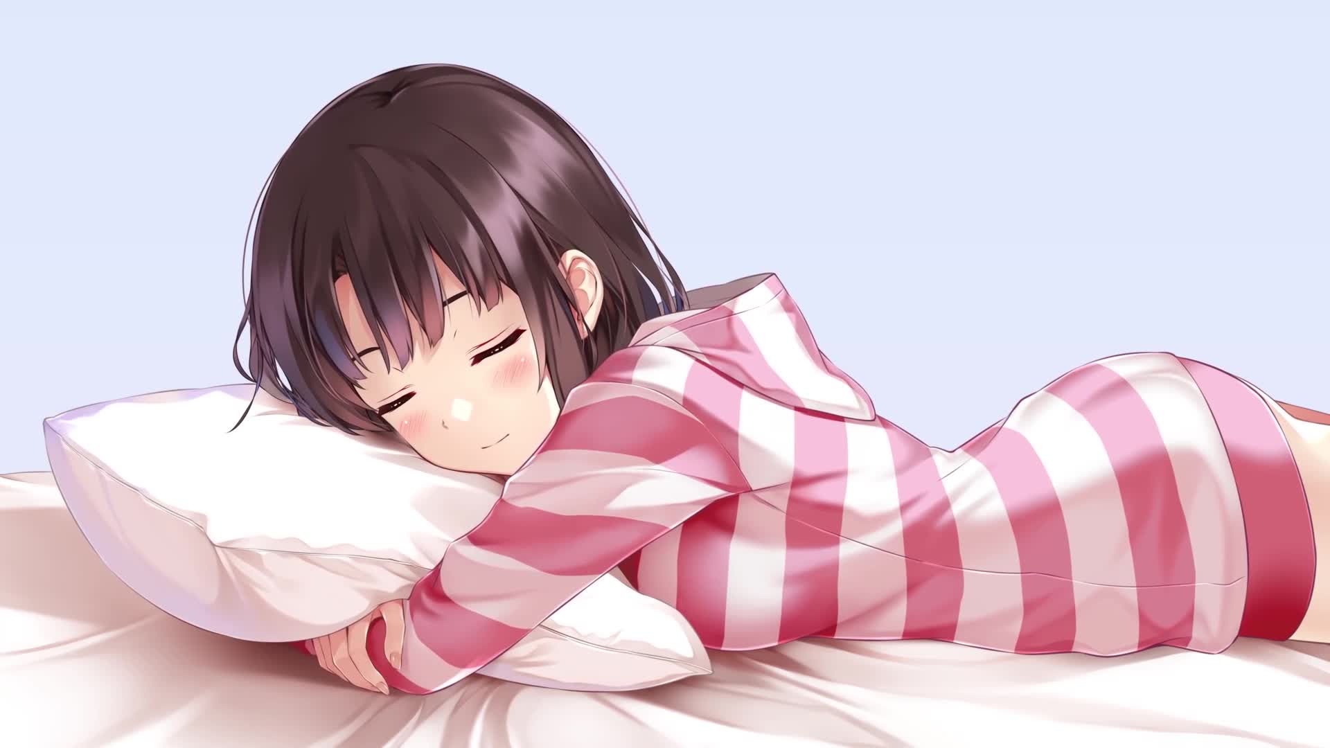 PC HD Megumi Kato Sleep Live Anime Wallpaper
