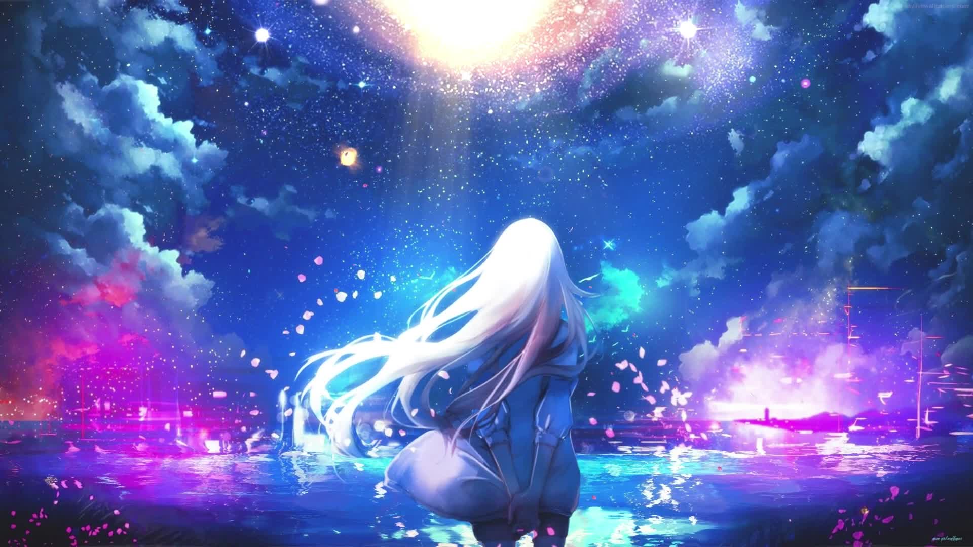 PC Desktop Starry Girl Live Wallpaper