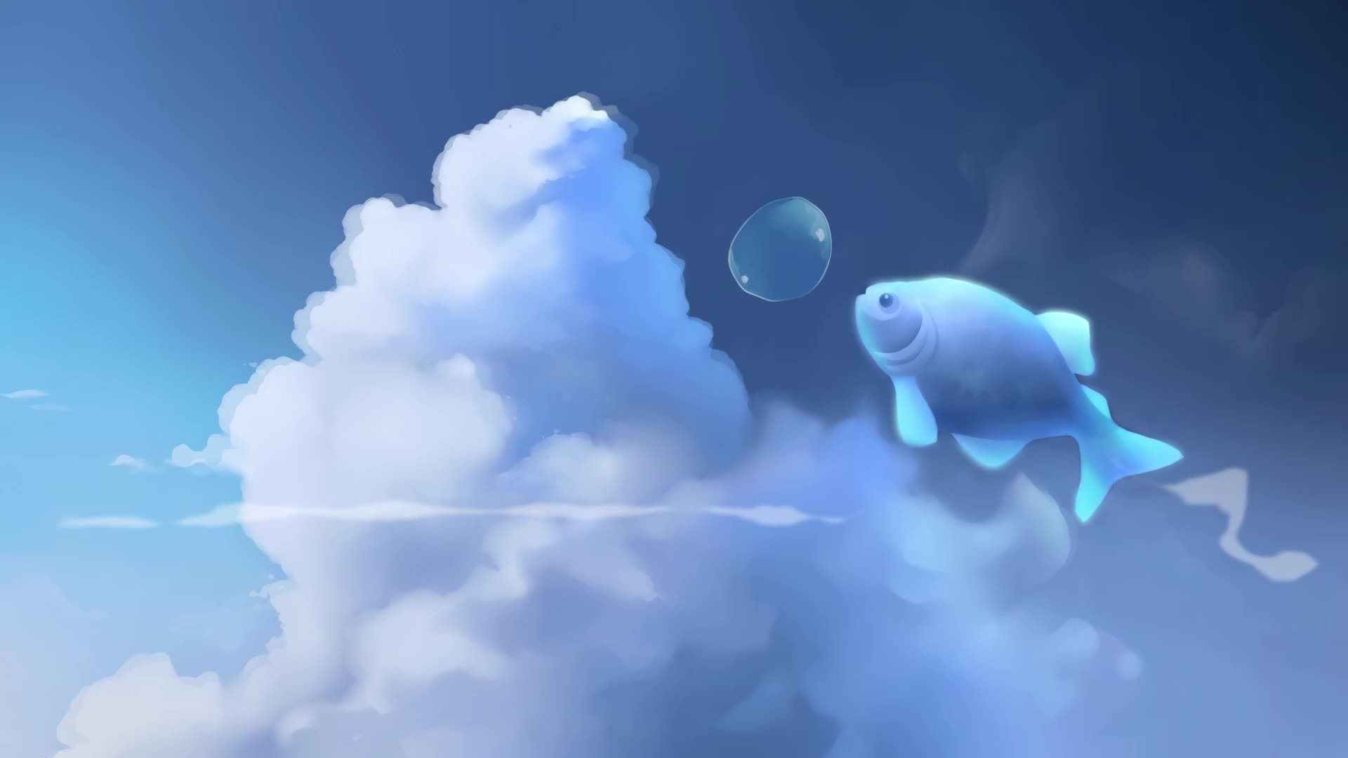 PC HD Fish Jump Live Anime Wallpaper