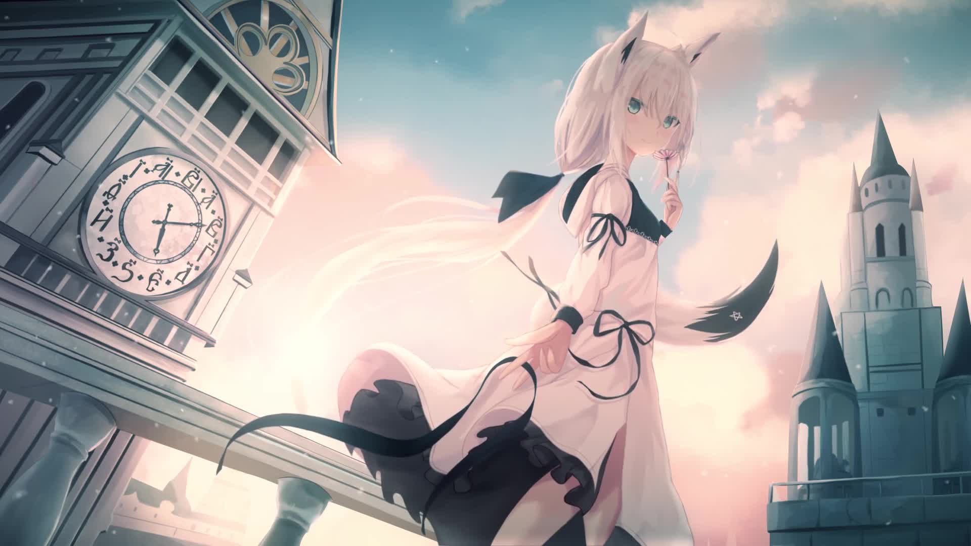 PC Desktop Shirakami Fubuki Virtual Youtuber Desktop Live Wallpaper