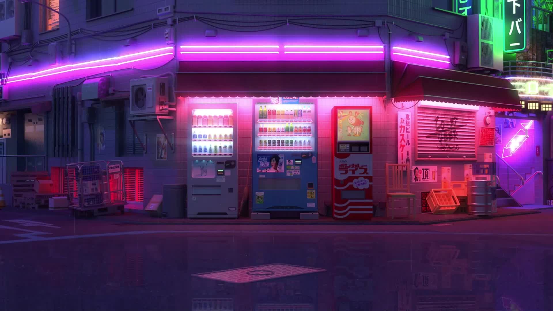 PC Desktop Live DesktoPC Desktopomlofi Vending Machines Desktop Live Wallpaper