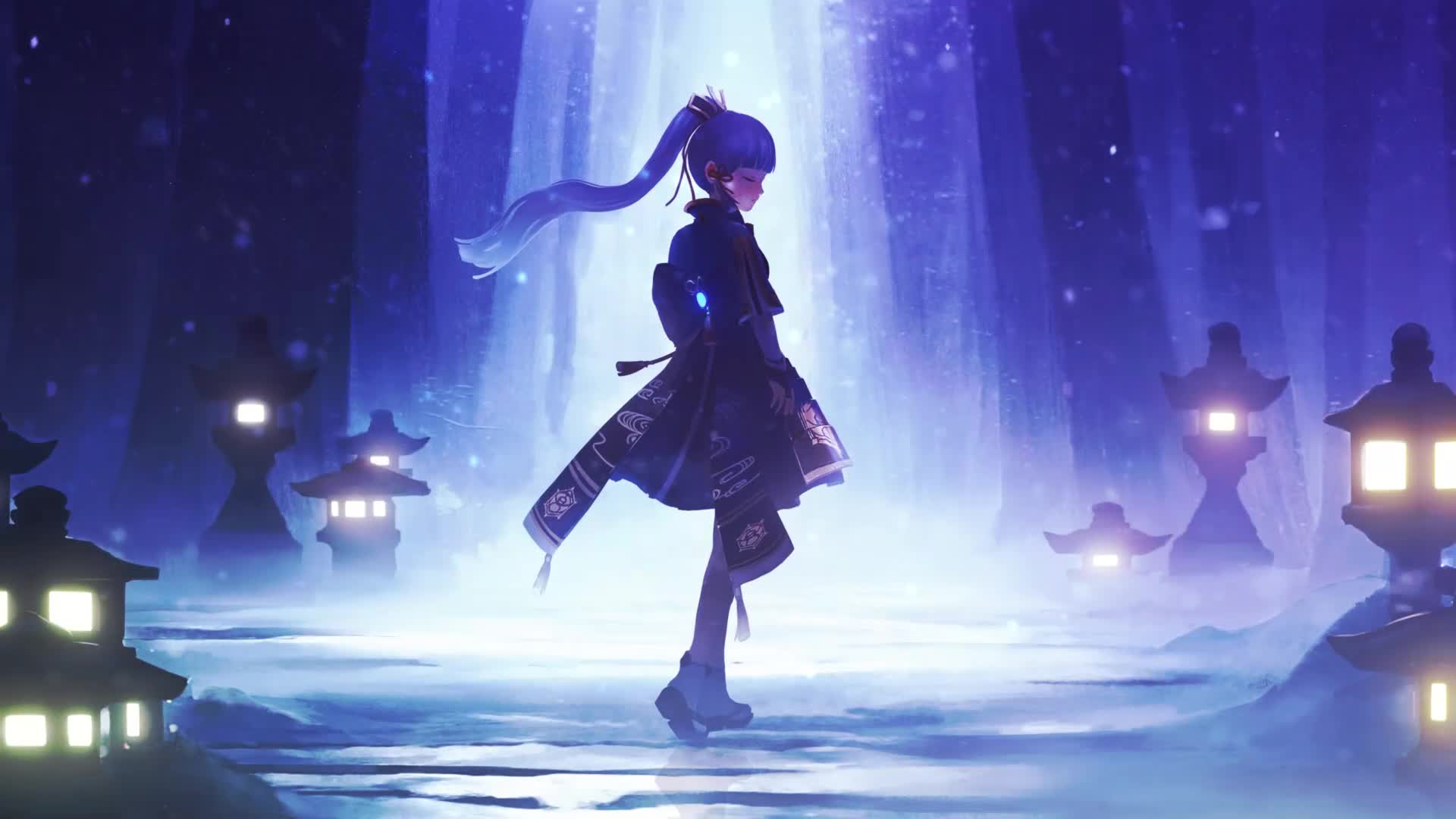 PC Desktop Genshin Impact Ayaka Live Wallpaper