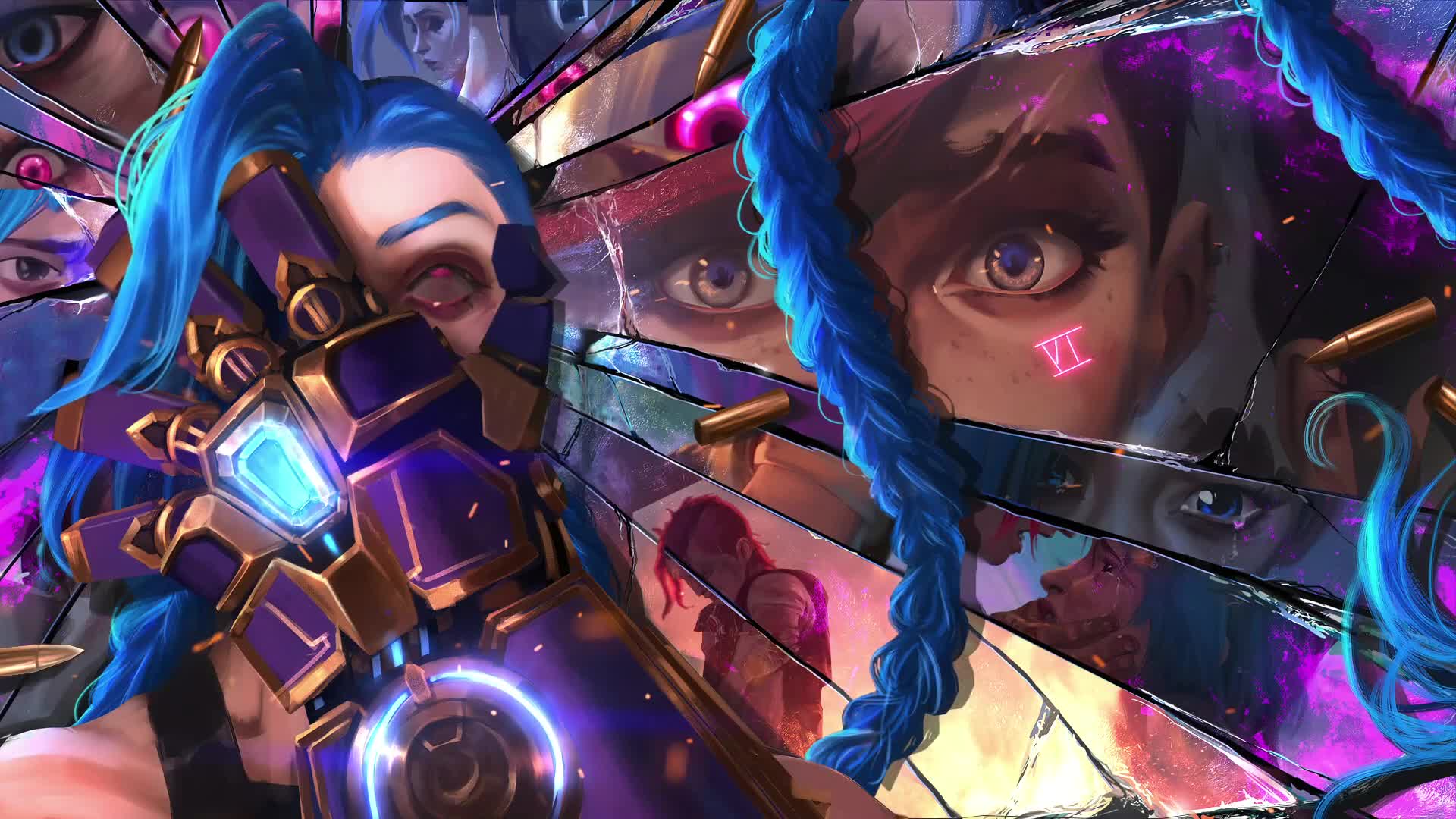 PC Desktop Jinx Vi Arcane Netflix Series Lol Art Hd Wallpaper 22 Live Wallpaper