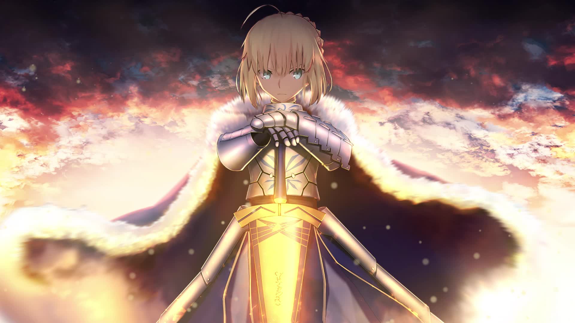 PC Desktop Fate Saber Excalibur 2021 Cybust PC Desktop 1080p Live Wallpaper