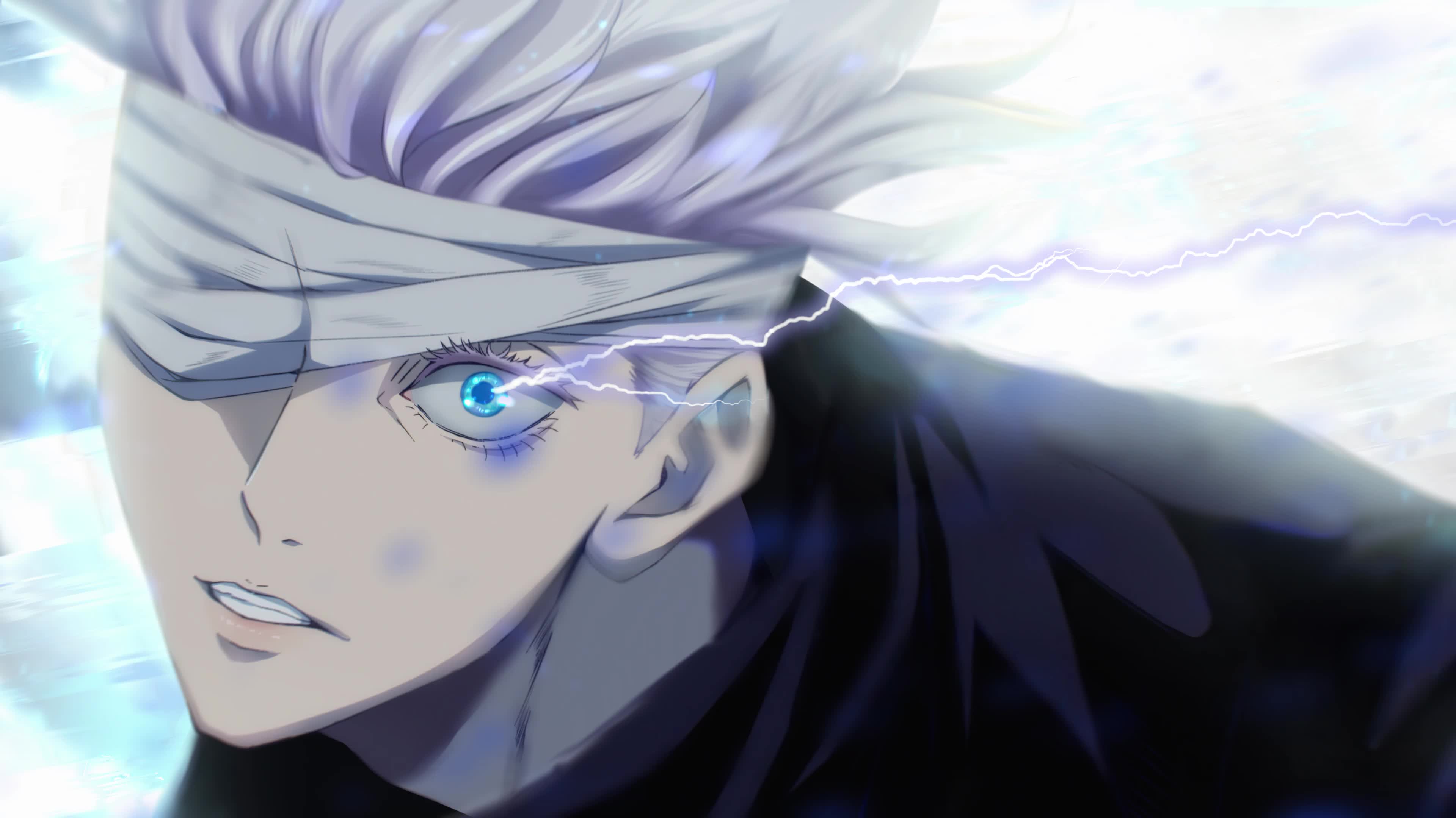 PC Desktop Jujutsu Kaisen Gojo Satoru Banded Cybust PC Desktop 4k Live Wallpaper