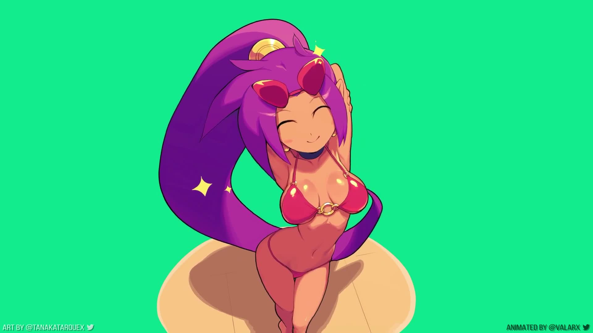 PC Shantae In Red Bikini Desktop Live Wallpaper