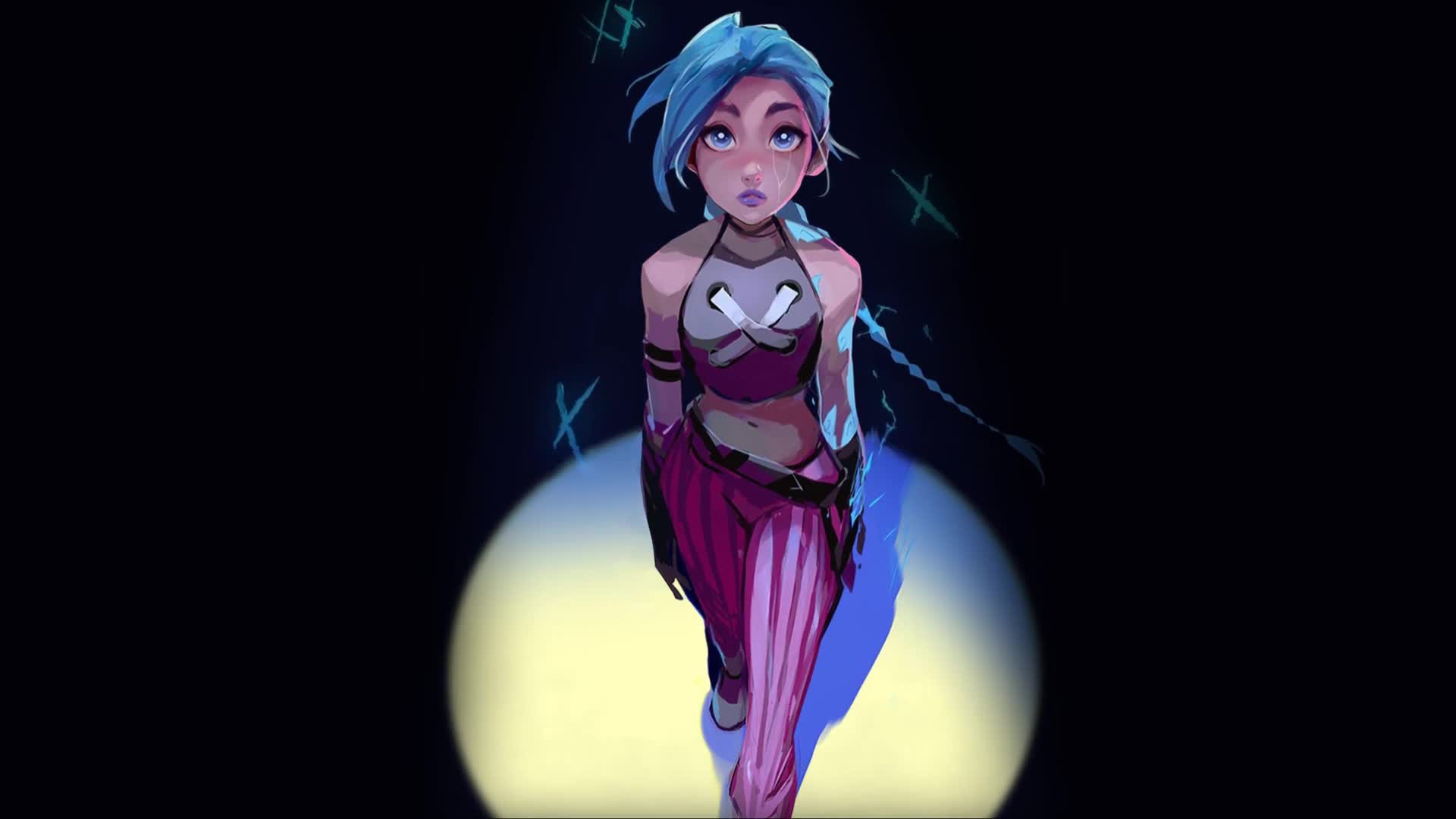 PC Jinx Arcane League Desktop Live Wallpaper