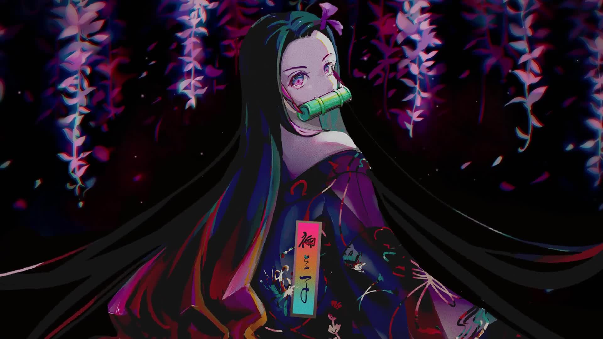 PC Nezuko From Demonslayer Desktop Live Wallpaper