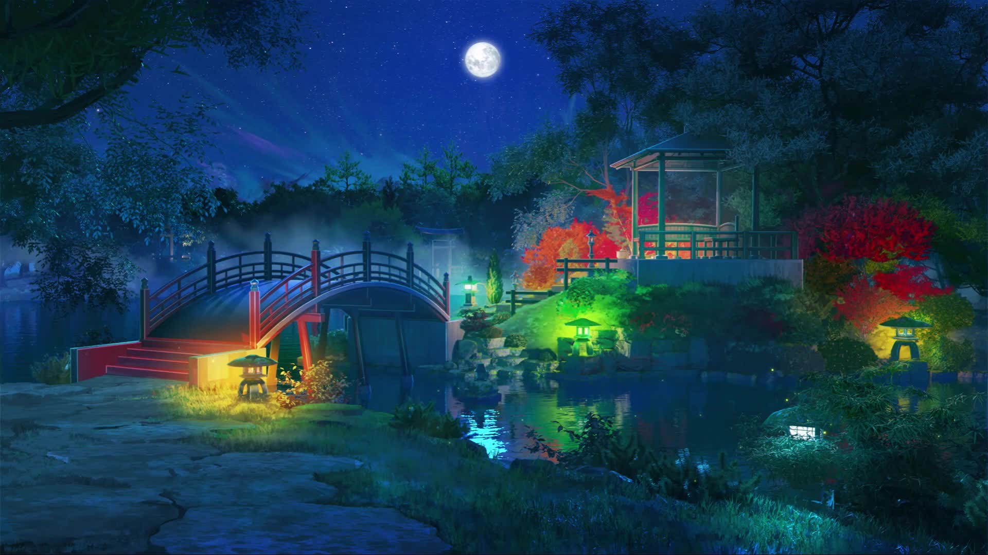 PC Japanese Garden Desktop Live Wallpaper