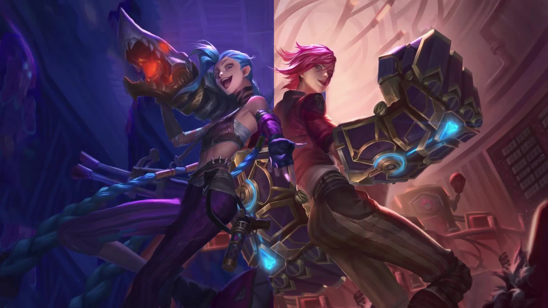 Arcane Jinx X Vi Live Wallpaper For PC