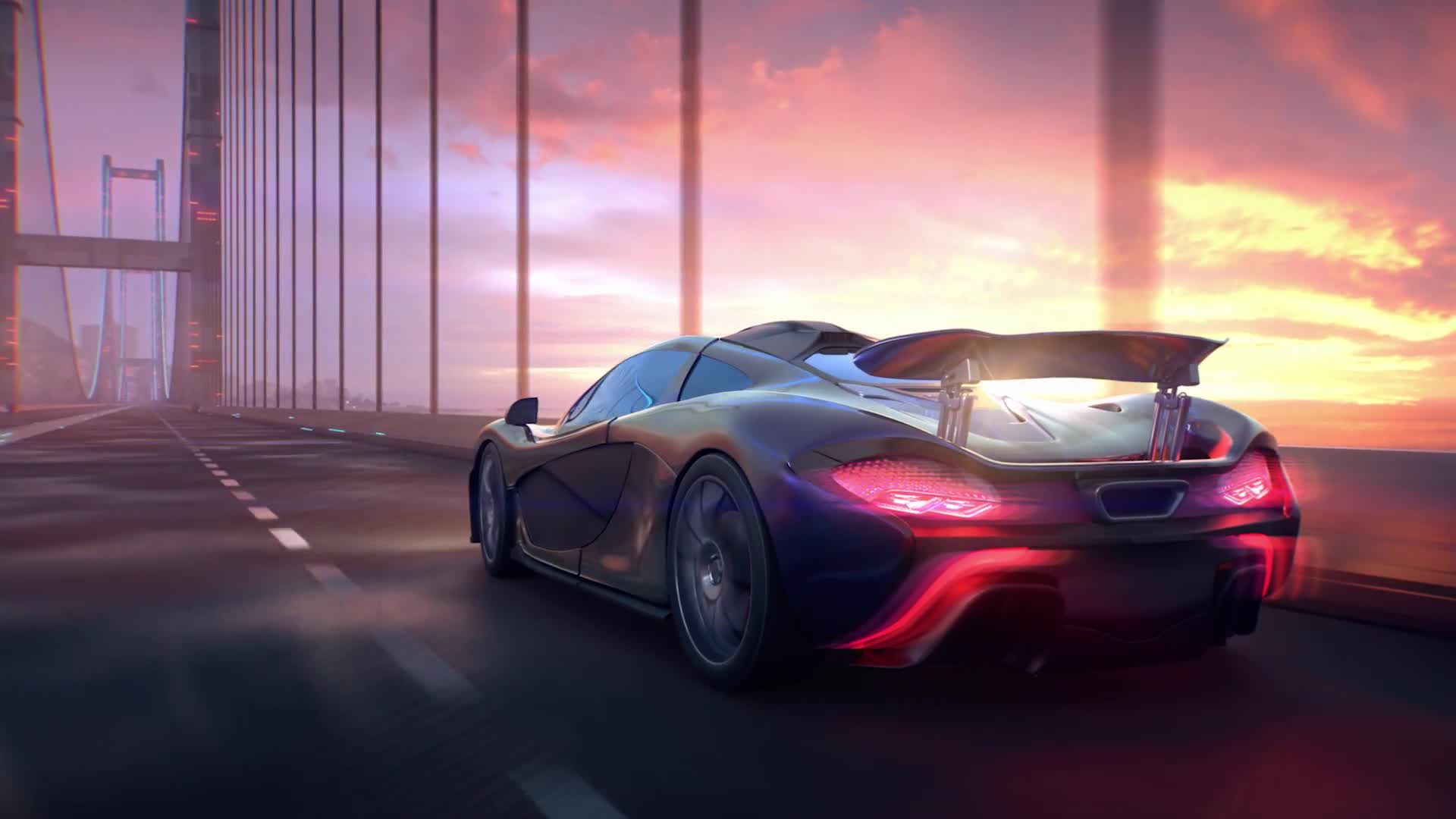 Into The Sunset Car Live Wallpaper