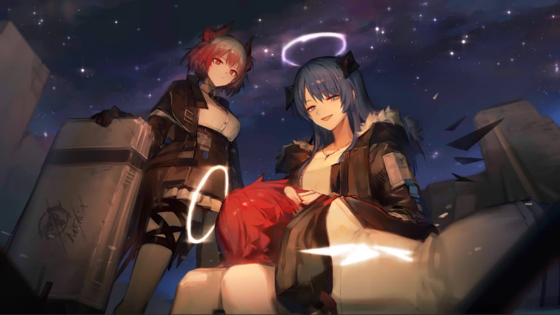 Arknights Mostima Flammetta Exusiai Girls Live Wallpaper