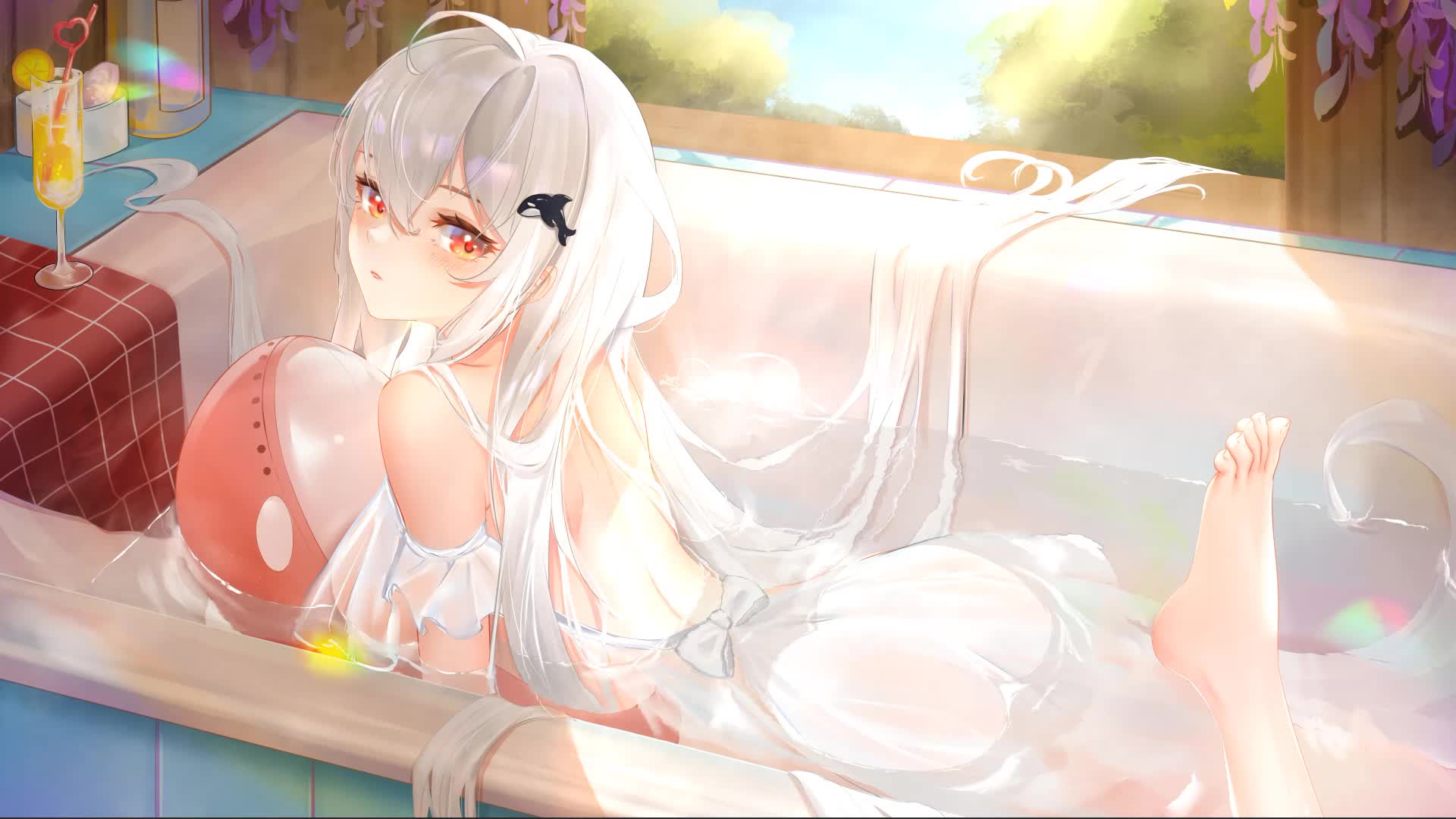 Arknights Skadi Bath Time Summer  Live Wallpaper for PC