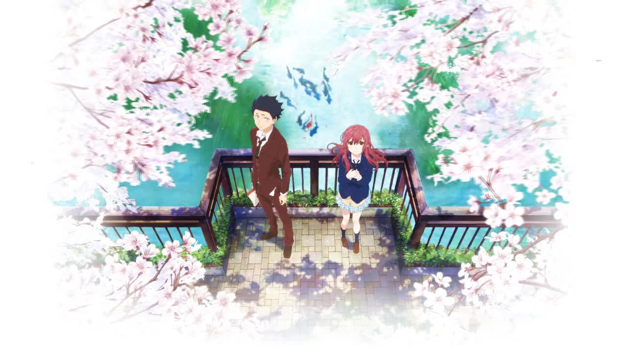Shouya Ishida And Shouko Nishimiya Standing In The Bridge A Silent Voice HD Live Wallpaper For PC