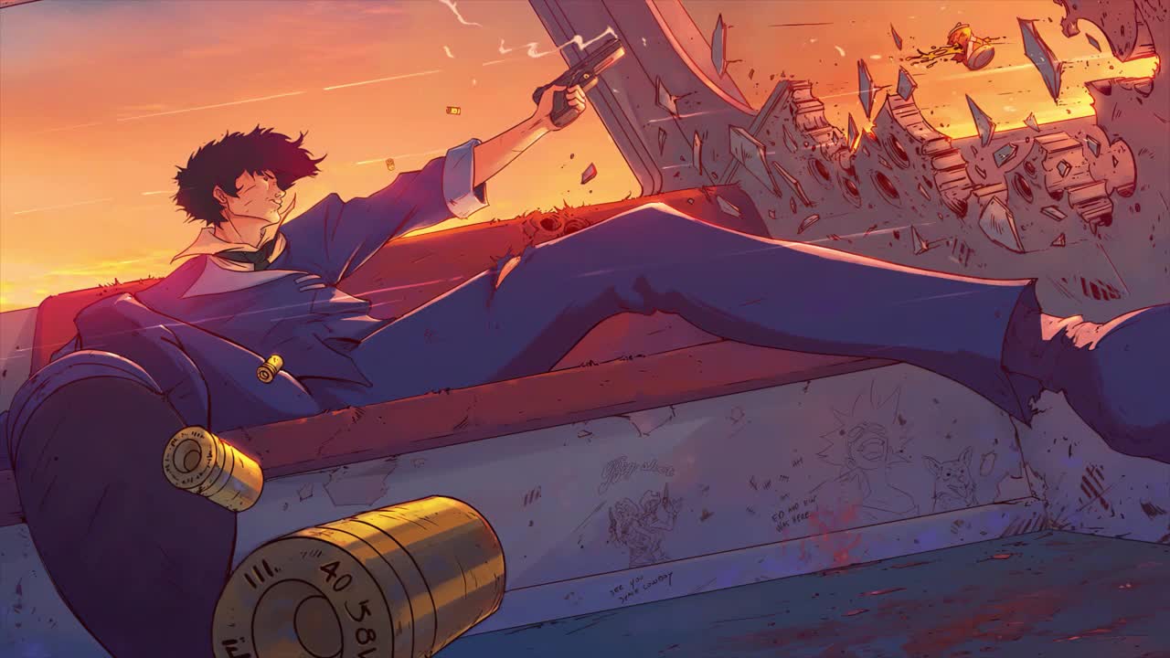 Bebop Shooting Cowboy Bebop HD Live Wallpaper For PC