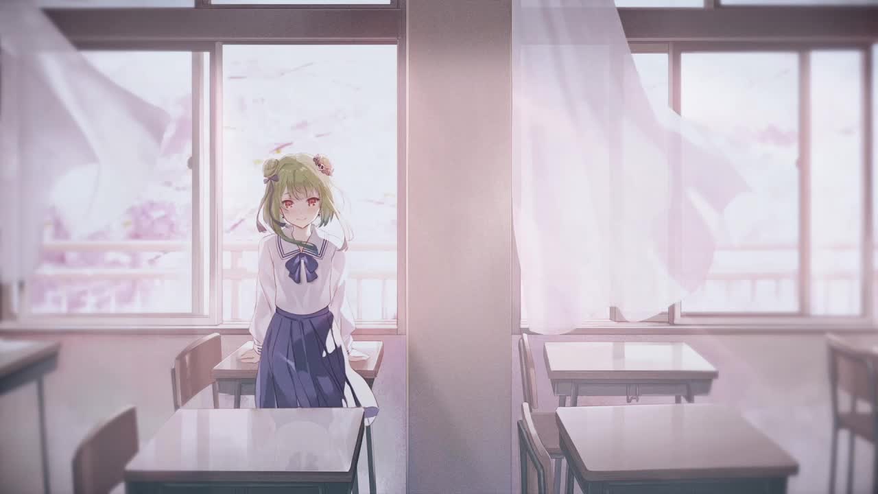 Uruha Rushia In Classroom HD Live Wallpaper For PC