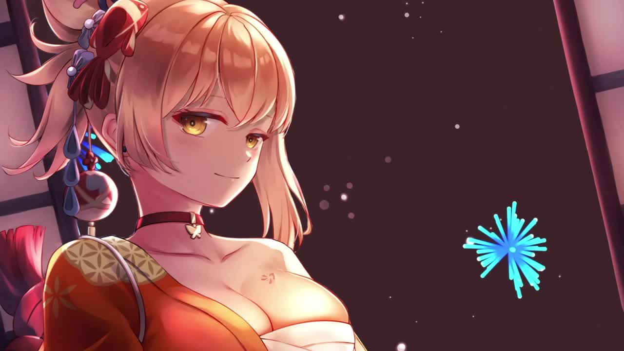 Yoimiya Fireworks Genshin Impact HD Live Wallpaper For PC