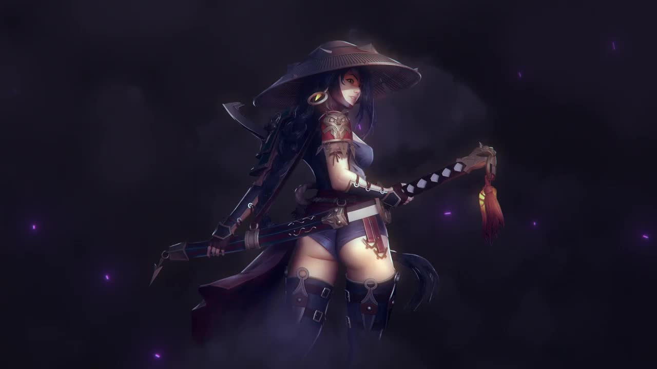 Demon Hunter Girl HD Live Wallpaper For PC