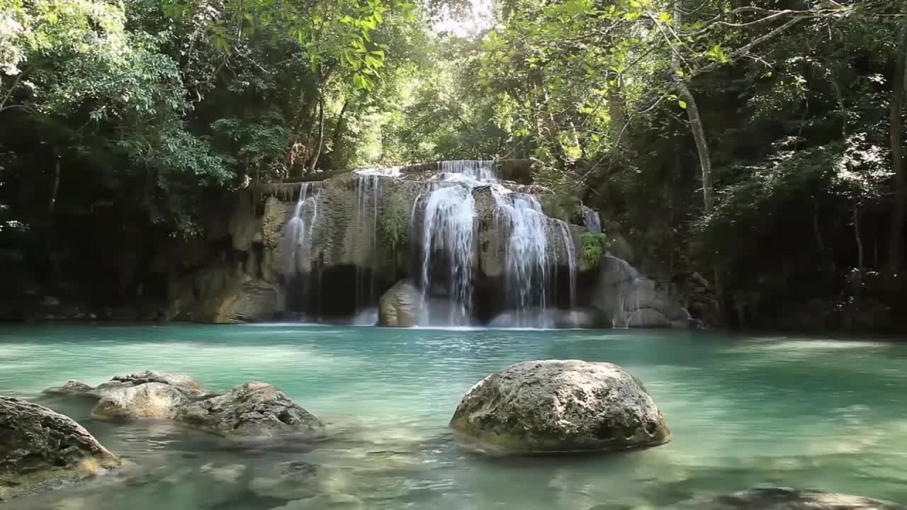 Erawan Waterfall In Thailand HD Live Wallpaper For PC