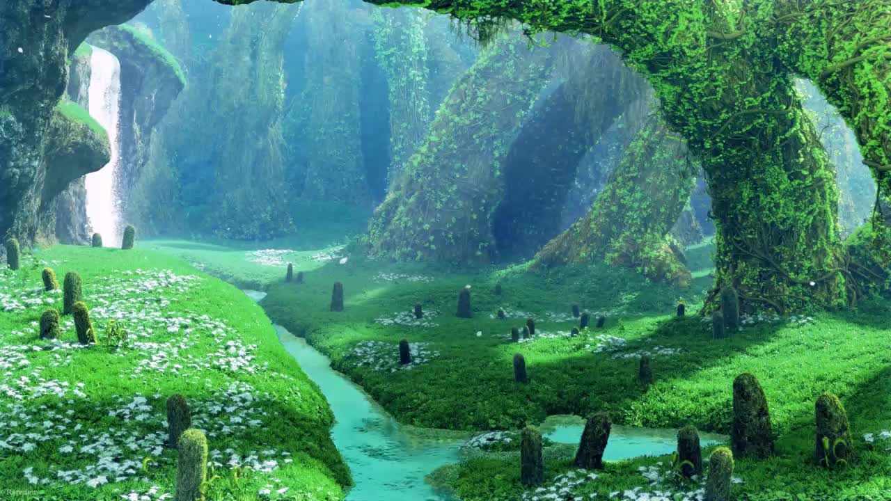 Forest Stream HD Live Wallpaper For PC live wallpaper