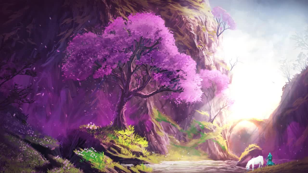 Cherry Blossom Fantasy HD Live Wallpaper For PC