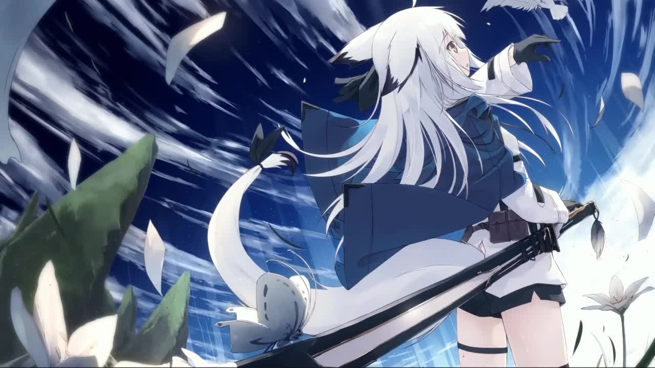 Anime Fox Girl With Katana HD Live Wallpaper For PC