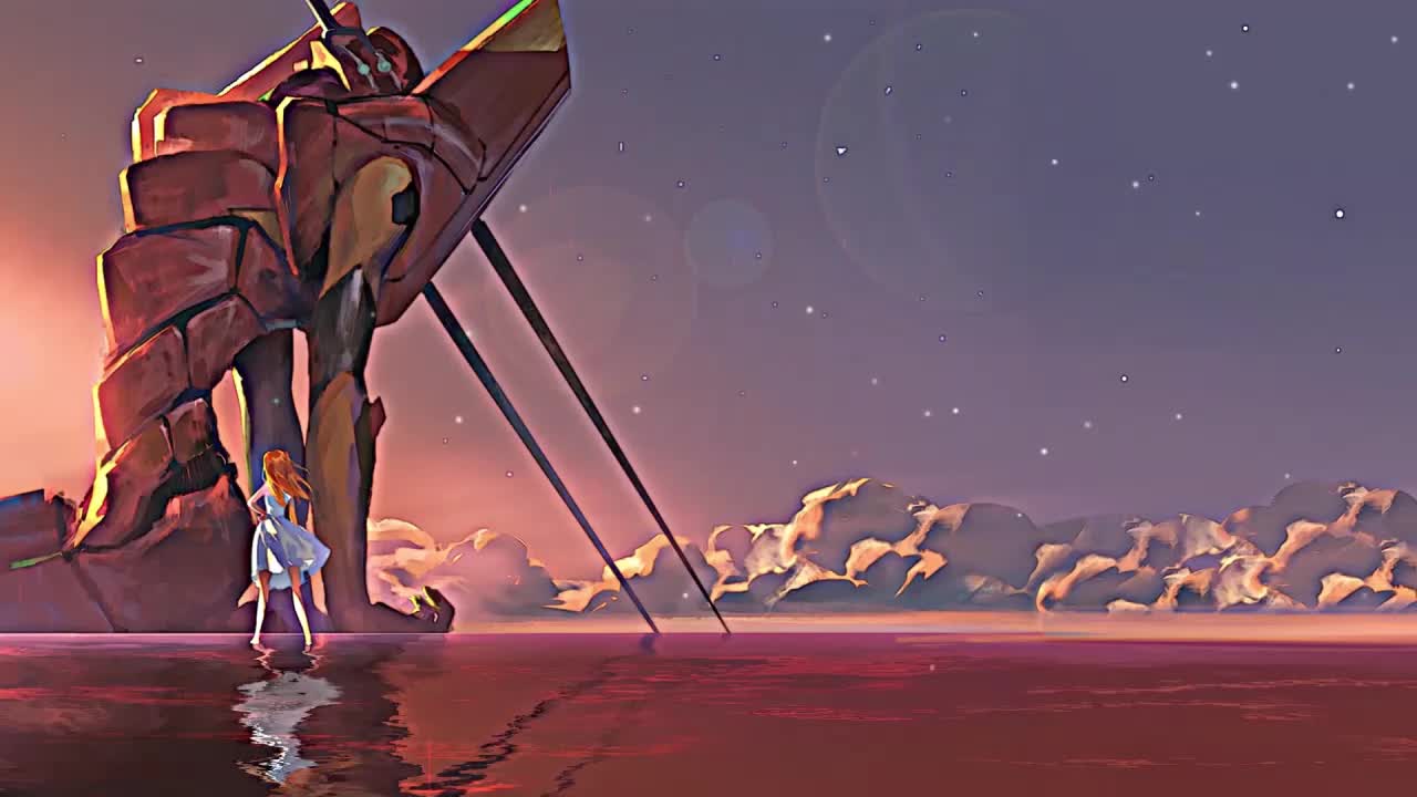 Asuka Langley Sohryu With Her Mech HD Live Wallpaper For PC