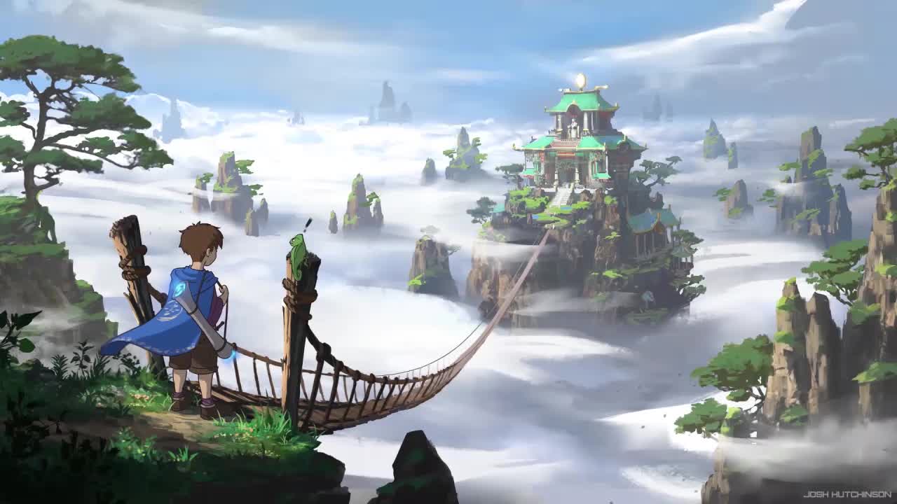 Fantasy Boy Standing On Old Bridge HD Live Wallpaper For PC