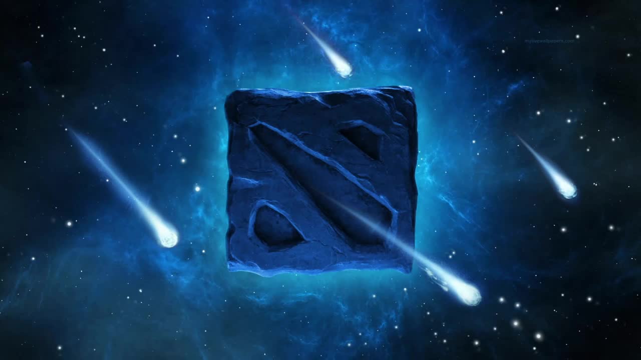 Dota 2 Logo Blue HD Live Wallpaper For PC