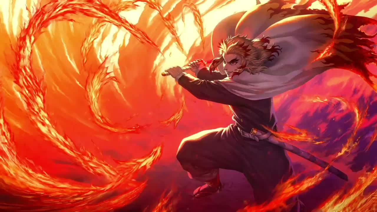 Rengoku Kyoujurou Flame Breathing Kimetsu No Yaiba HD Live Wallpaper For PC