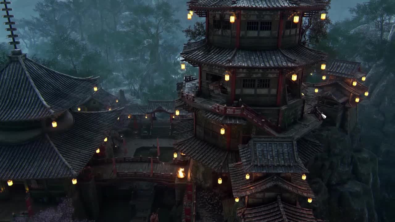 Evening Temple HD Live Wallpaper For PC