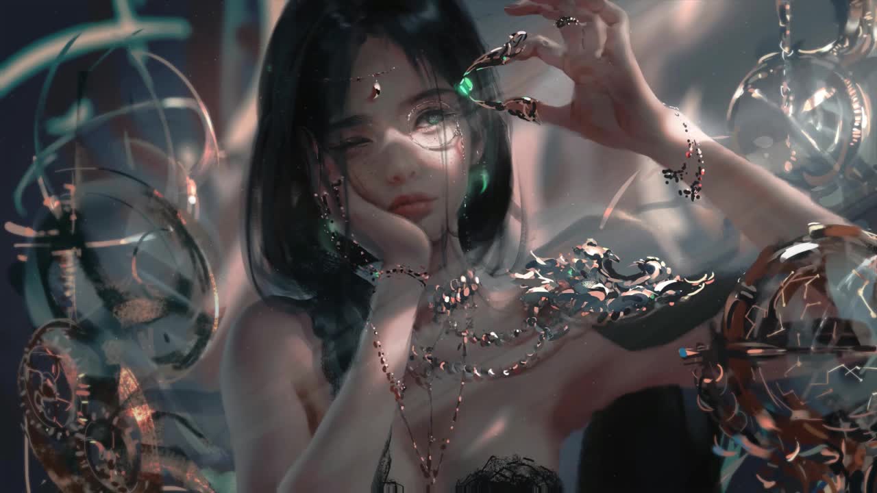 Princess Aeolian Checking Out Her Jewelry Ghostblade HD Live Wallpaper For PC