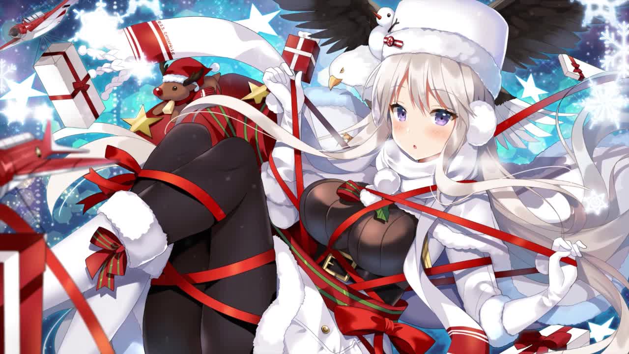 Enterprise Merry Christmas Azur Lane HD Live Wallpaper For PC