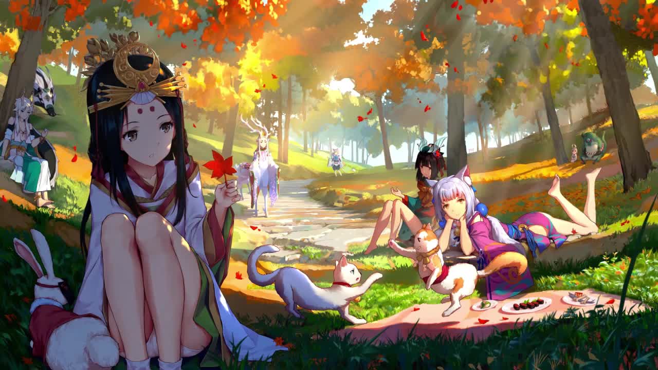 Onmyoji Picnic Theme HD Live Wallpaper For PC