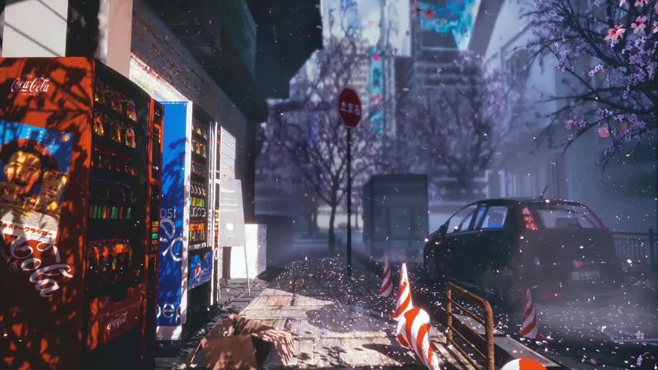 Cherry Blossom Japan Street HD Live Wallpaper For PC