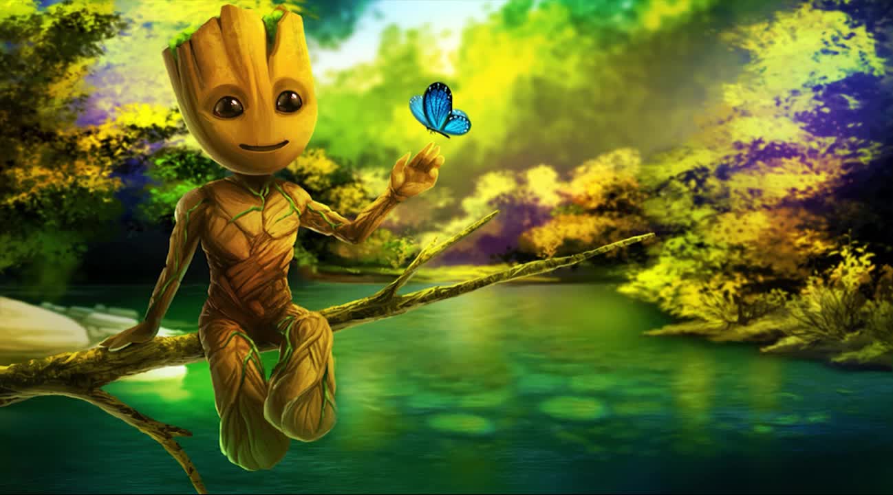 Baby Groot Guardians Of The Galaxy HD Live Wallpaper For PC