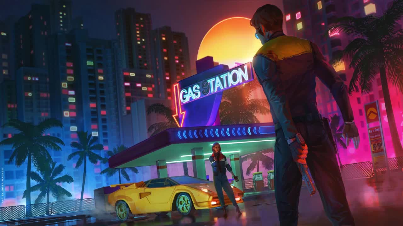 Gangster In Cyberpunk City HD Live Wallpaper For PC