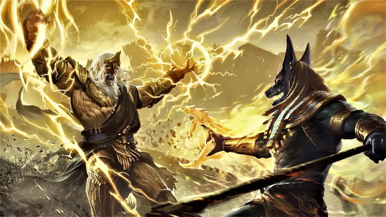 Anubis Vs Zeus Immortal Conquest HD Live Wallpaper For PC