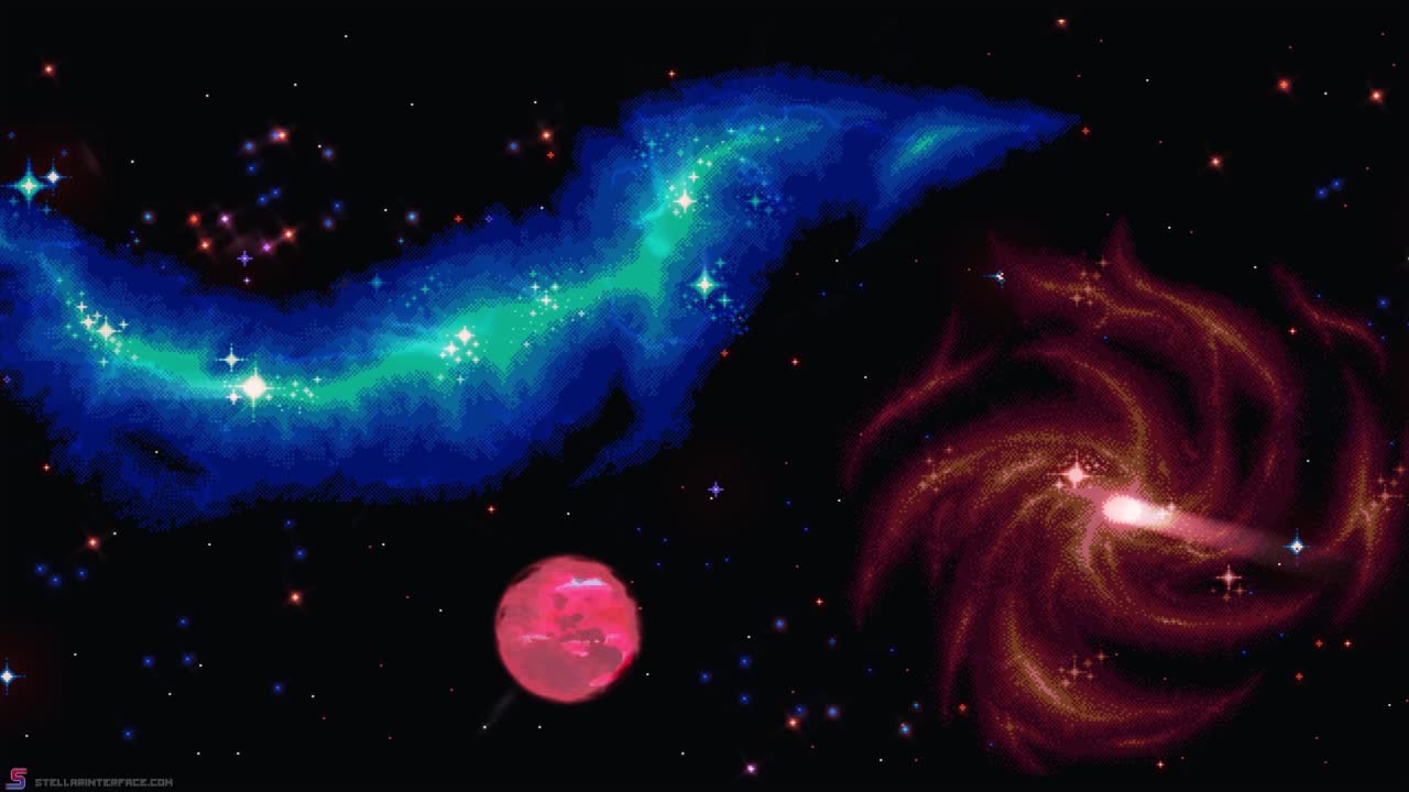 Deep Space Pixel HD Live Wallpaper For PC