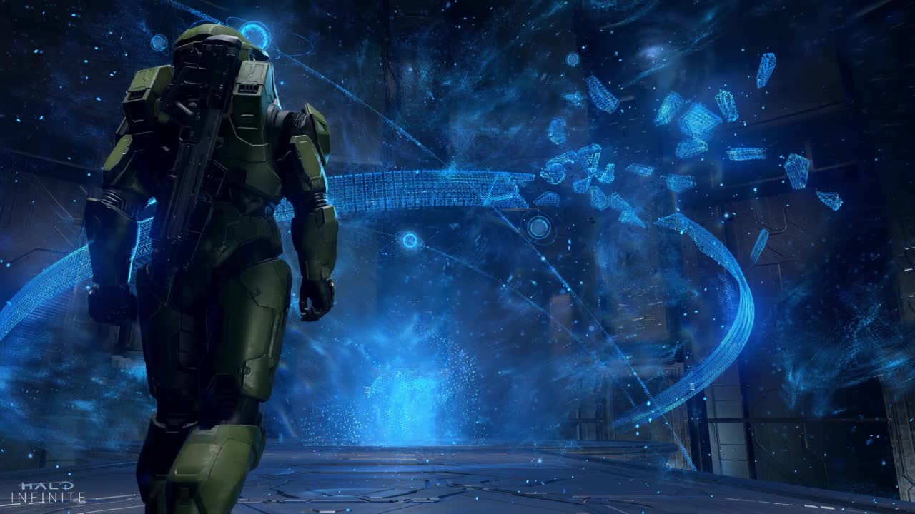 Halo Infinite Hologram Explosion HD Live Wallpaper For PC